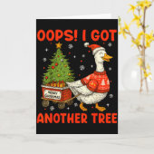 おっと、また木を手に入れた! メリー・グースマス シリィ・グース カード (黄色い花)