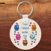 おっと！もう一匹猫を飼った！ キーホルダー (正面)