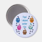 おっと!もう一匹猫を飼った! マグネット (正面/裏面)