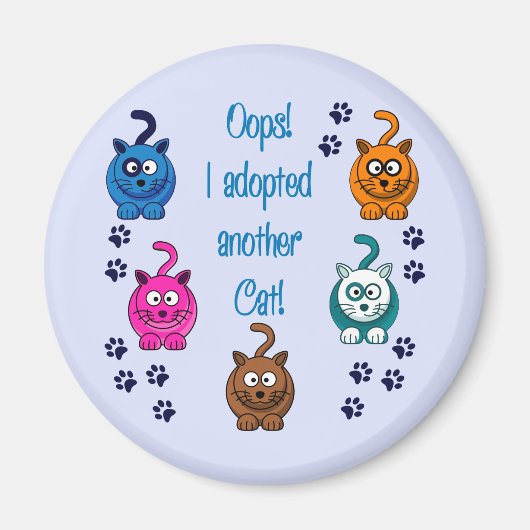 おっと!もう一匹猫を飼った! マグネット (正面)