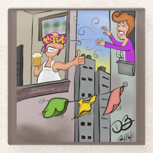 おっと ガラスコースター (正面)