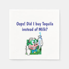 「おっと。テキーラ買はした？」 おもしろいナプキン スタンダードカクテルナプキン