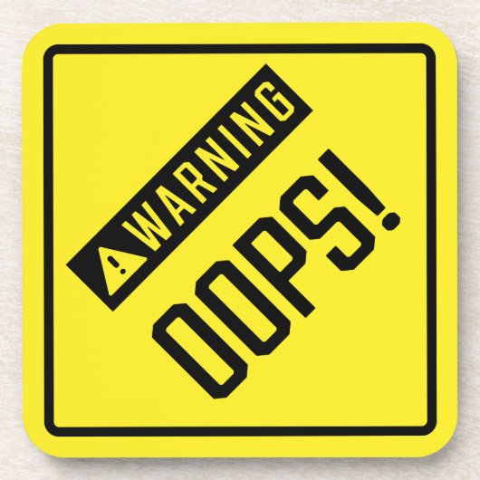 おっと！ハードプラスチックコースター コースター (正面)