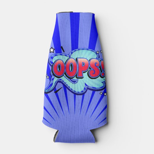 おっと！ヒーローすごい漫画ブックアクションバブル ボトルクーラー (正面)