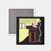 おっと!フロイスリップまたは滑ることダー人バイザプリーおもしろいサー マグネット (正面/裏面)