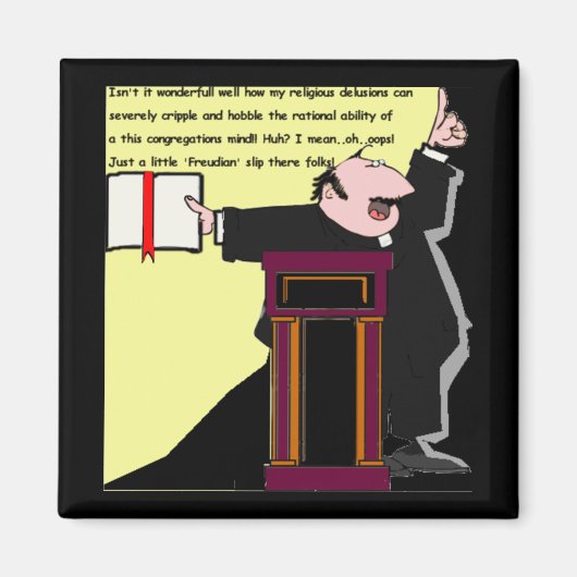 おっと!フロイスリップまたは滑ることダー人バイザプリーおもしろいサー マグネット (正面)