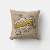 おっと！ヴィンテージ漫画ブックスチームパンクポップ・アートのアート クッション (正面)