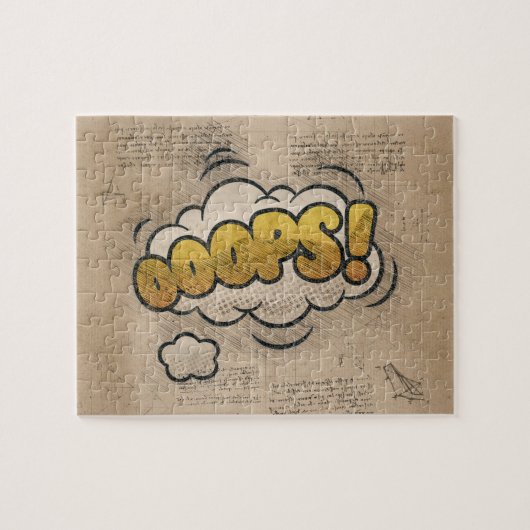 おっと!ヴィンテージ漫画ブックスチームパンクポップ・アートのアート ジグソーパズル (横)