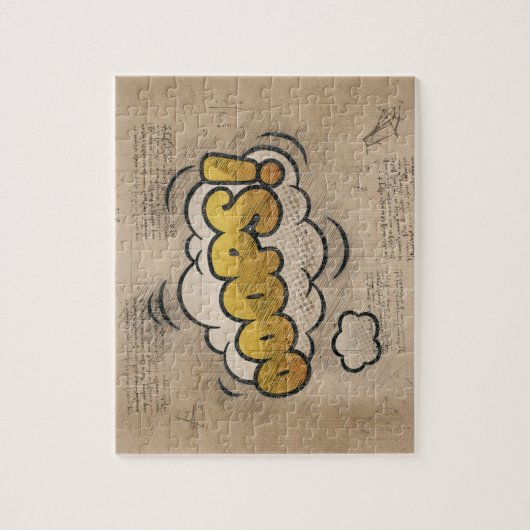 おっと！ヴィンテージ漫画ブックスチームパンクポップ・アートのアート ジグソーパズル (縦)