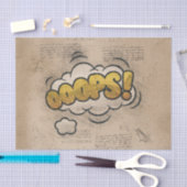 おっと!ヴィンテージ漫画ブックスチームパンクポップ・アートのアート 薄葉紙 (クラフト)