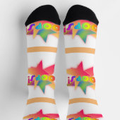 おっと！漫画予測できなブックジャーゴンキャビンソックス ソックス (上部)