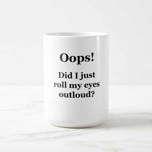 おっと！目を転が出した？ コーヒーマグカップ (中央)