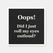 おっと！目を転が出した？ スタンダードカクテルナプキン (正面)