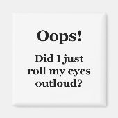 おっと！目を転が出した？ マグネット (正面)