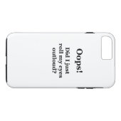 おっと！目を転が出した？ Case-Mate iPhoneケース (裏面(横))