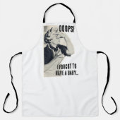 おっと!私忘れはベビーの全面広報活動を受ける。エプロン エプロン (正面)