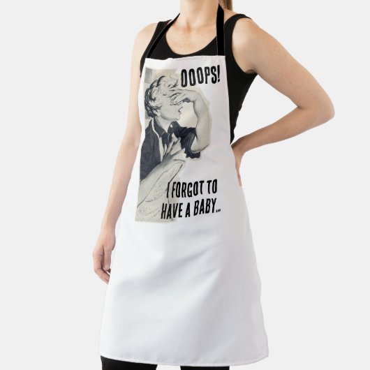 おっと!私忘れはベビーの全面広報活動を受ける。エプロン エプロン (インサイチュ)
