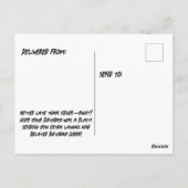 おっと！誕生日を忘れたよ—残念なことに！ ポストカード (裏面)