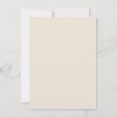 おっと! 面白い 延期された結婚式 シンプルなクリームカード 招待状 (裏面)