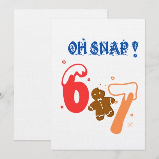 おっと Gingerbread 67 招待状 (正面/裏面)