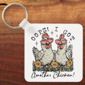 おっと！I Another 得 Chicken – チキンおもしろい愛好家 キーホルダー (正面)