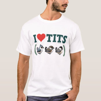 おっぱい（鳥）が大好き Tシャツ