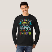 おっパパの誕生日お父さん Tシャツ (正面フル)