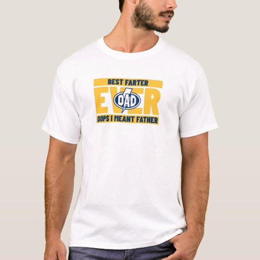 おっ最高のっ父親の事だ Tシャツ (正面)
