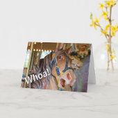 おっ!ルックフー40回転木馬ホースハッピーバースデー カード (黄色い花)