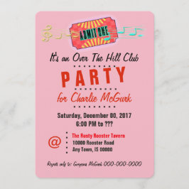 おつかれさまクラブパーティーのご招待 招待状