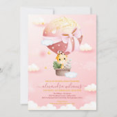 『おつきさまのキリン赤ちゃん歓迎会』 招待状 (正面)