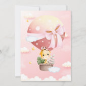 『おつきさまのキリン赤ちゃん歓迎会』 招待状 (裏面)