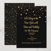 おつまみとバブルリー・ニューイヤーズイブ 招待状 (正面/裏面)