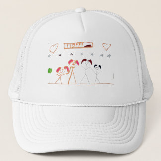 おててを繋ぐ子供たちのイラスト入りベースボールキャップ キャップ