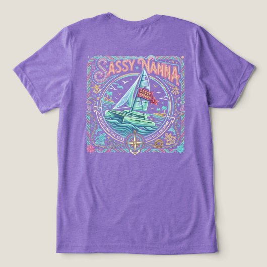 おてんばなばぁちゃん トライブレンドTシャツ (デザイン裏面)