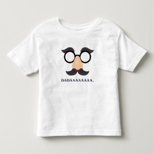 おてんばなトドラーウェア - おもしろメガネ トドラーTシャツ