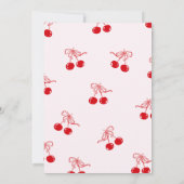 おてんばバレンタインガールベイビーシャワー 招待状 (裏面)