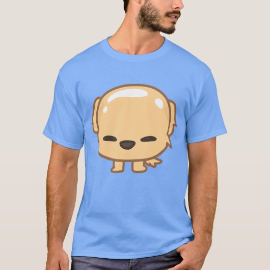 おでこが大きいかわいい犬のミーム 少年 Tシャツ (正面)
