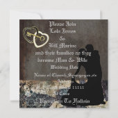 おとお洒落ぎ話結婚式招待状本物 招待状 (裏面)