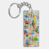 おとぎお洒落らい物語イラストレーション キーホルダー (正面左)