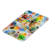 おとぎお洒落らい物語イラストレーション マグネット (左側)