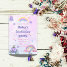 おとぎお洒落話の城とユニコーン招待状