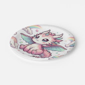 おとぎお洒落話ドラゴンベビーシャワー ペーパープレート (アングル)