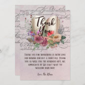 おとぎお洒落話ブックベビーシャワー サンキューカード (正面/裏面)