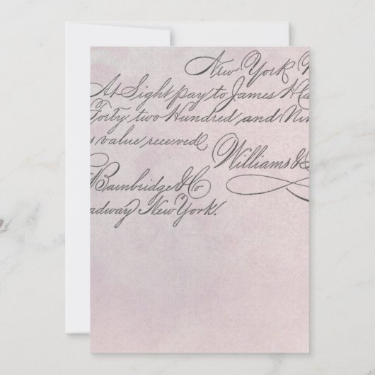 おとぎお洒落話ブックベビーシャワー 招待状 (裏面)