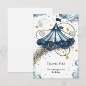 おとぎのサーカス誕生日 サンキューカード (正面/裏面)