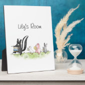 おとぎの動物マーチングバンド オーダーメイド フォトプラーク (側面)