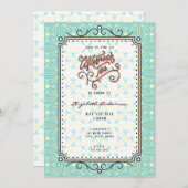 おとぎの午後の紅茶パーティー招待状 招待状 (正面/裏面)