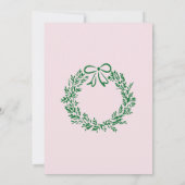 おとぎの国のようなクリスマスツリーの1歳誕生日 案内状 (裏面)