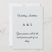 おとぎの国のウェディングブック　水の結婚式　ご招待状 招待状 (裏面)